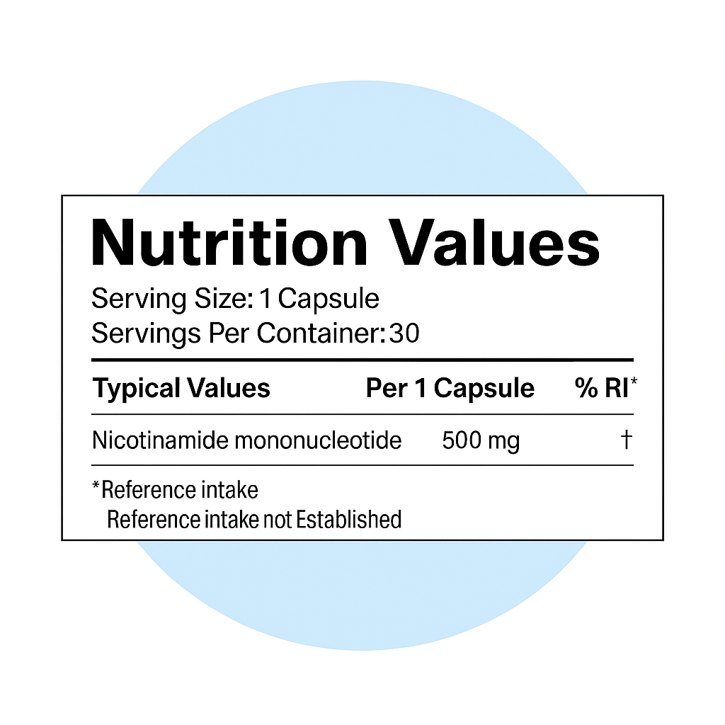 Nurecover® Pure NMN 500mg Capsules