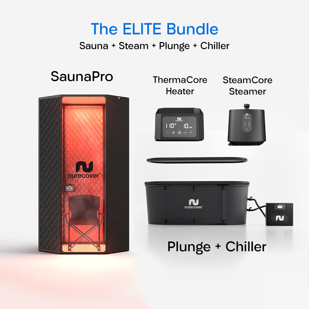 Elite Bundle - SaunaPro (Heater + Steam) + Plunge + Chiller